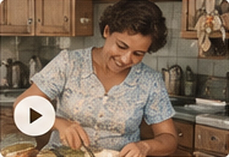 Illustrative family kitchen